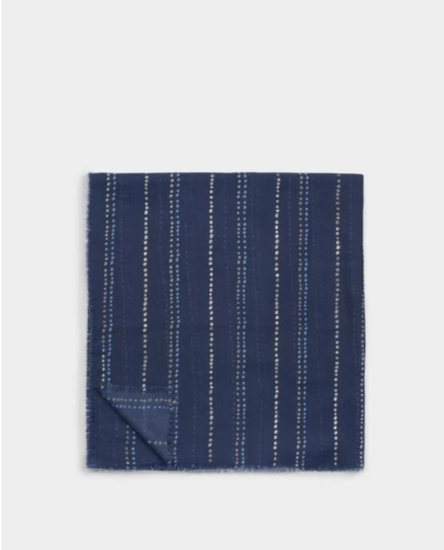 Katie Loxton | Dotted Stripe Print Foil Scarf