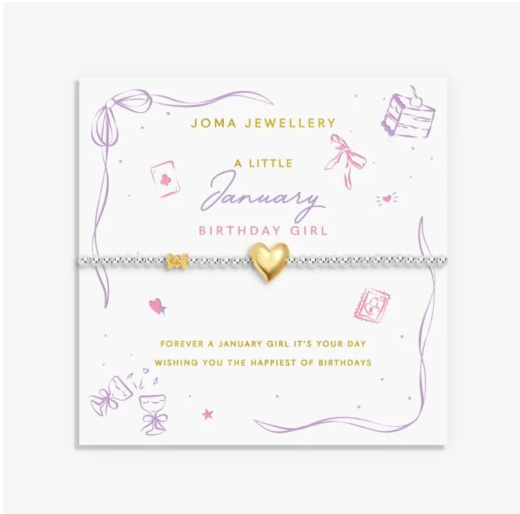 Joma Jewellery  | A Little January Birthday Girl
