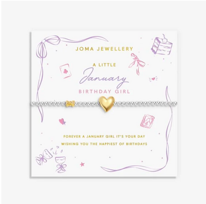 Joma Jewellery  | A Little January Birthday Girl