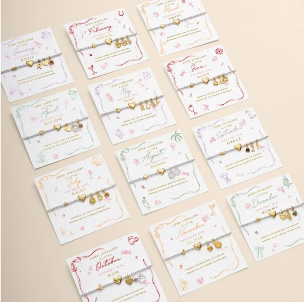 Joma Jewellery  | A Little August Birthday Girl