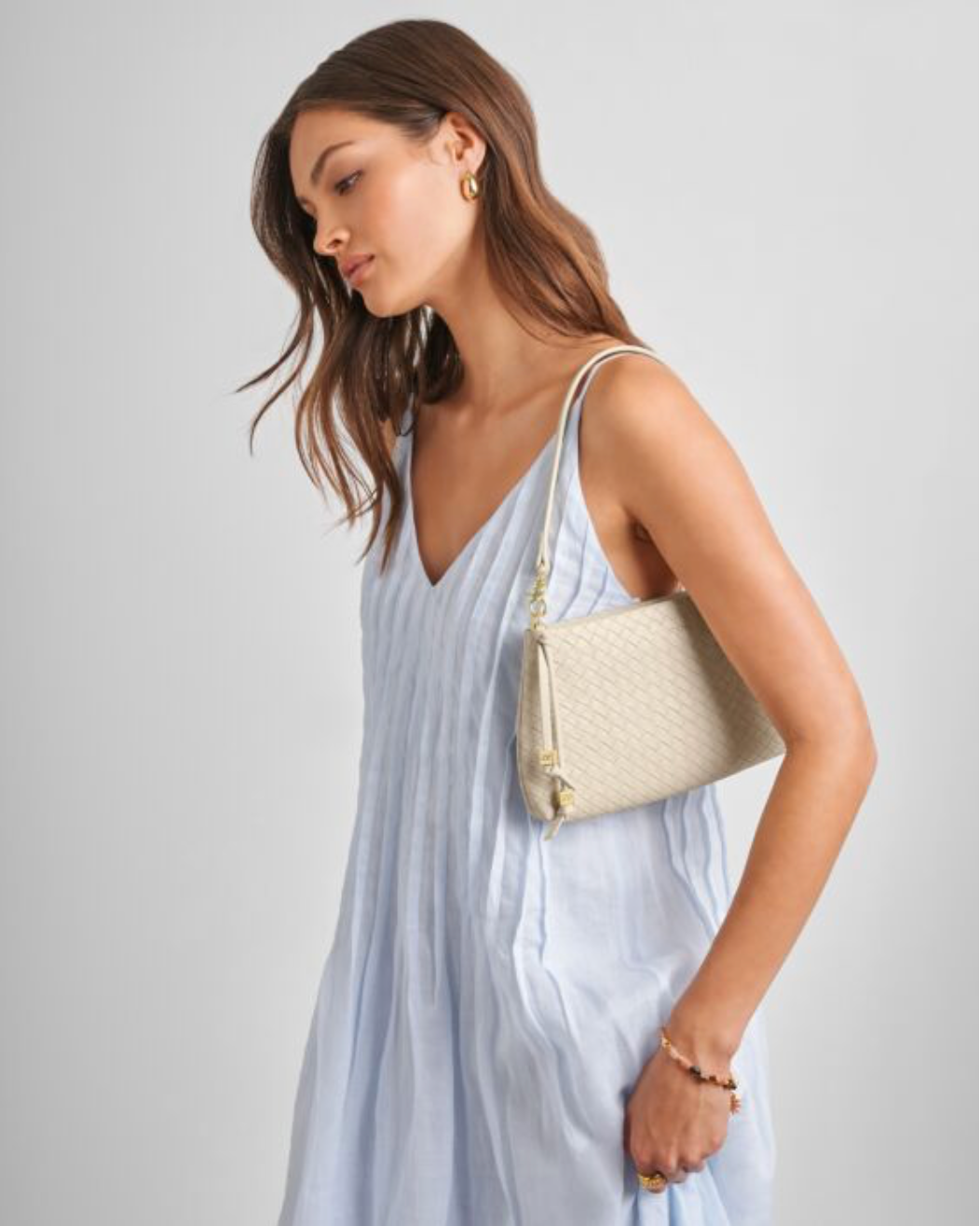 Katie Loxton | Oyster Nova Woven Texture Clutch