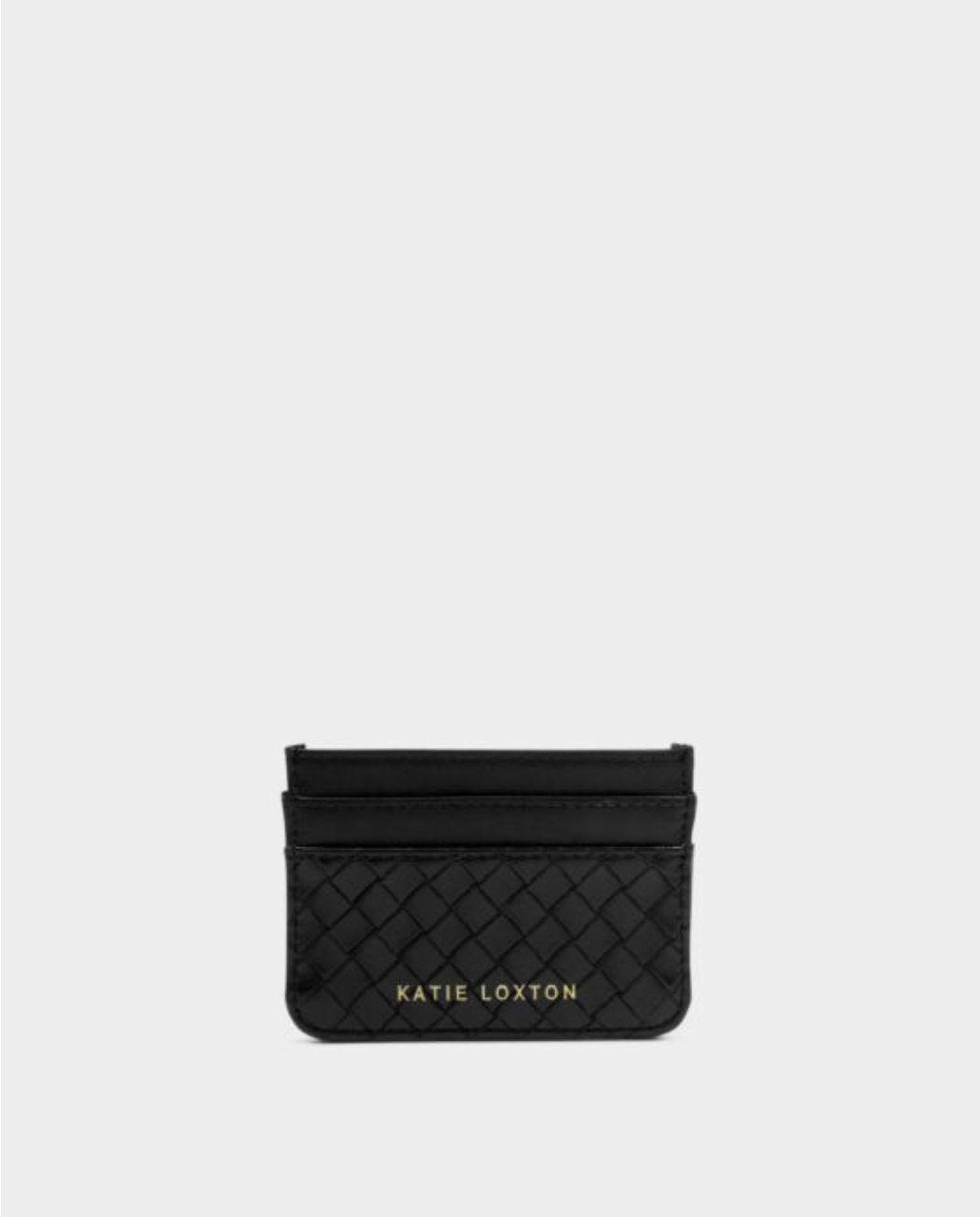 Katie Loxton | Black Nova Woven Texture Card Holder