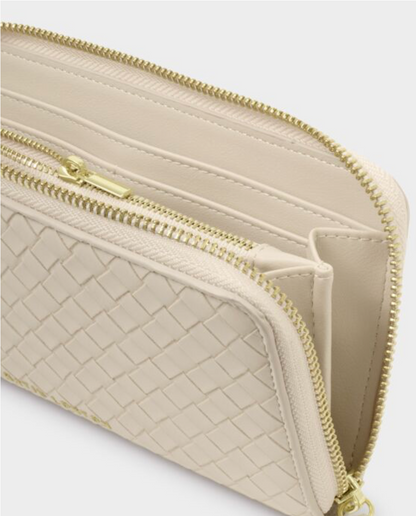 Katie Loxton | Oyster Nova Woven Texture Large Purse