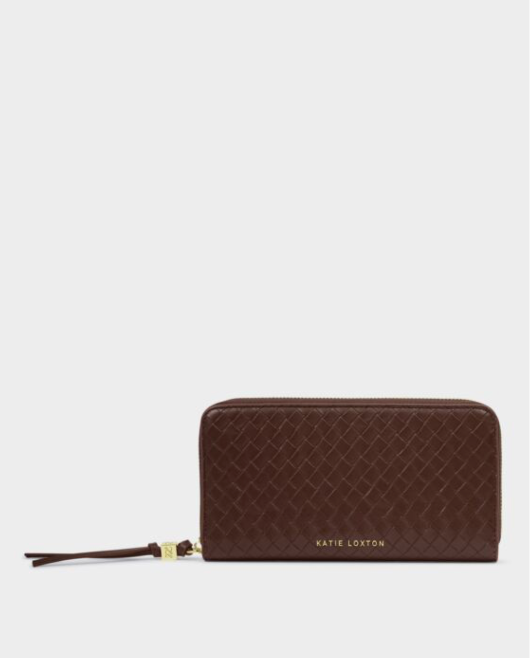 Katie Loxton | Chocolate Nova Woven Texture Large Purse