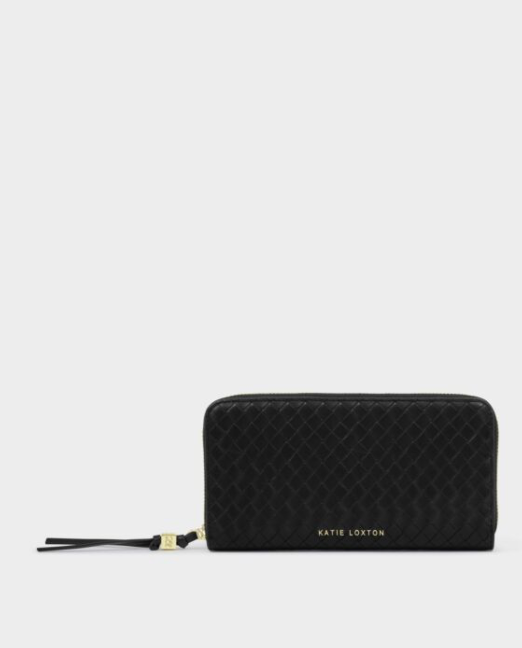 Katie Loxton | Black Nova Woven Texture Large Purse
