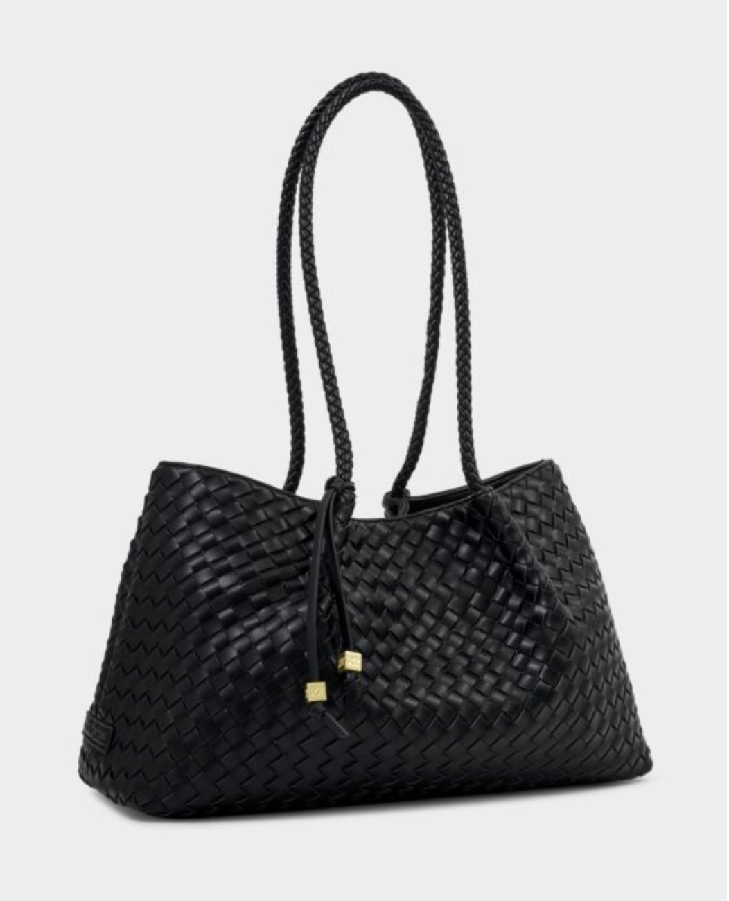 Katie Loxton | Black Nova Hand Woven Small Shoulder Tote