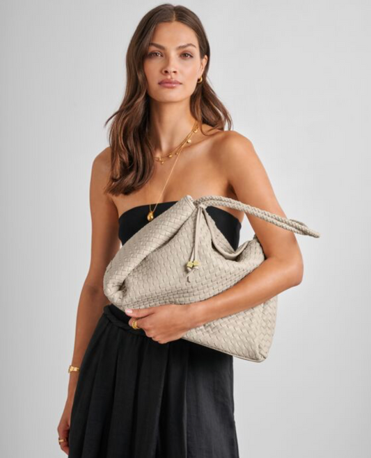Katie Loxton | Oyster Nova Hand Woven Large Shoulder Bag