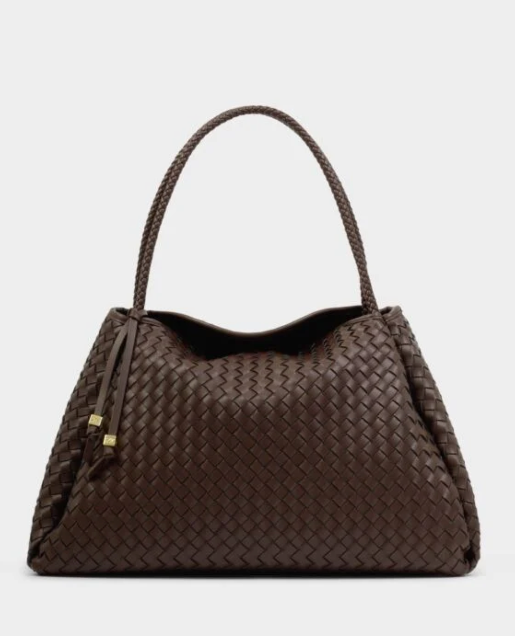 Katie Loxton | Chocolate Nova Hand Woven Large Shoulder Bag