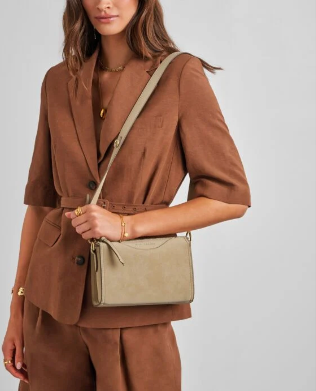 Katie Loxton | Desert Sand Alba Suedette Crossbody Bag
