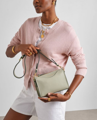 Katie Loxton | Green Mist Alba Suedette Crossbody Bag