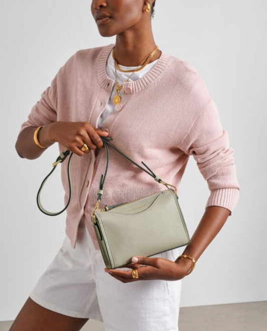 Katie Loxton | Green Mist Alba Suedette Crossbody Bag