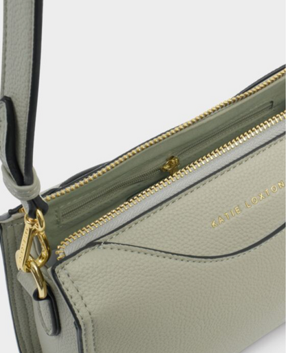 Katie Loxton | Green Mist Alba Suedette Crossbody Bag