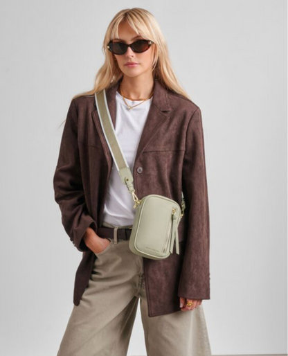 Katie Loxton | Green Mist Hallie Canvas Small Crossbody Bag