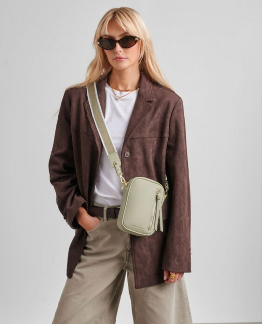 Katie Loxton | Green Mist Hallie Canvas Small Crossbody Bag