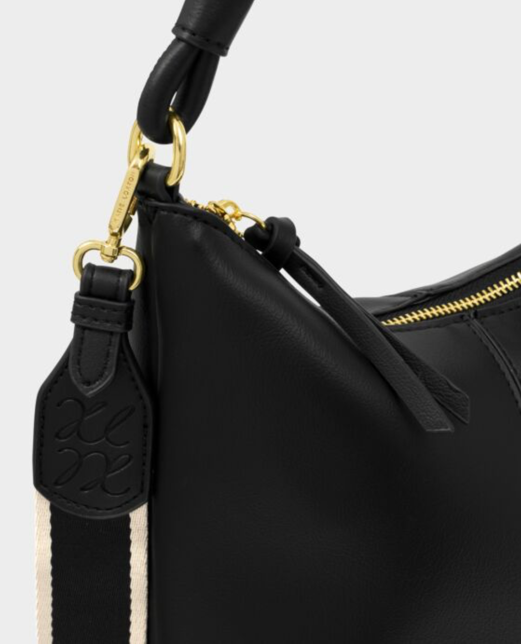 Katie Loxton | Black Hallie Satchel Bag