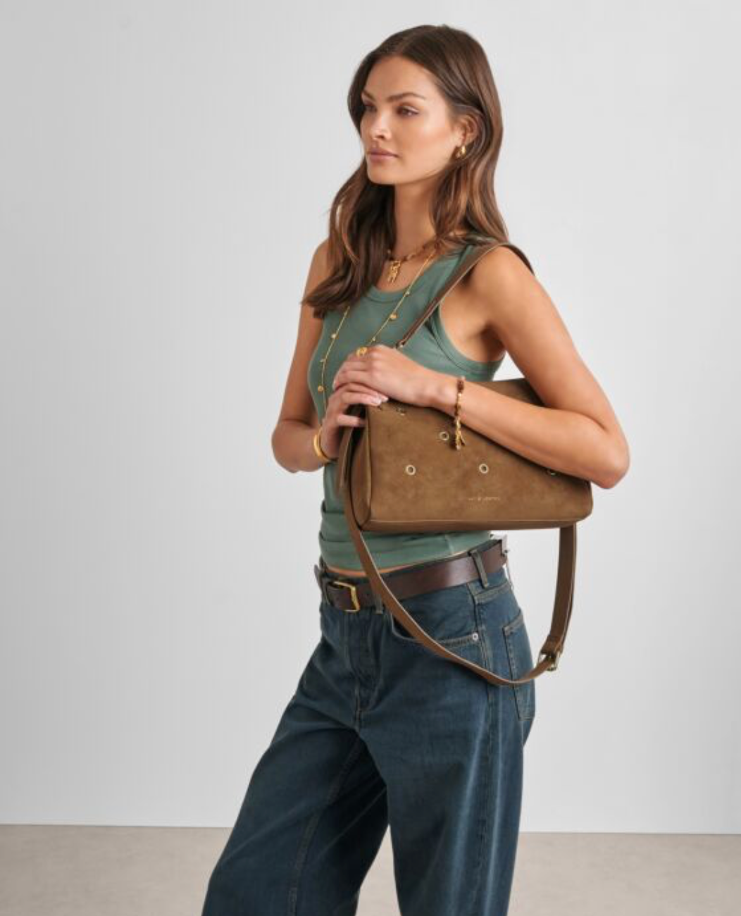 Katie Loxton | Caramel Alize Suedette Shoulder Bag