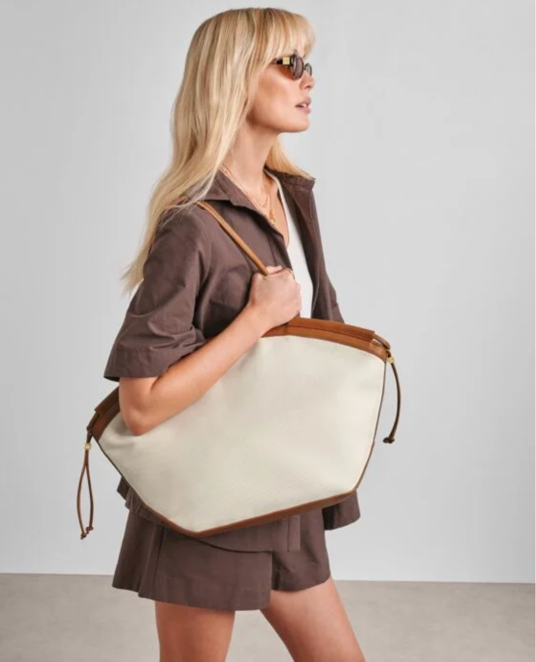 Katie Loxton | Cognac Florence Canvas Tote Bag