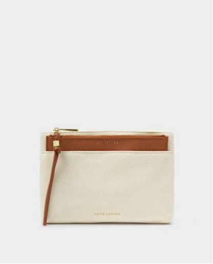 Katie Loxton | Cognac Travel Canvas Duo Pouch