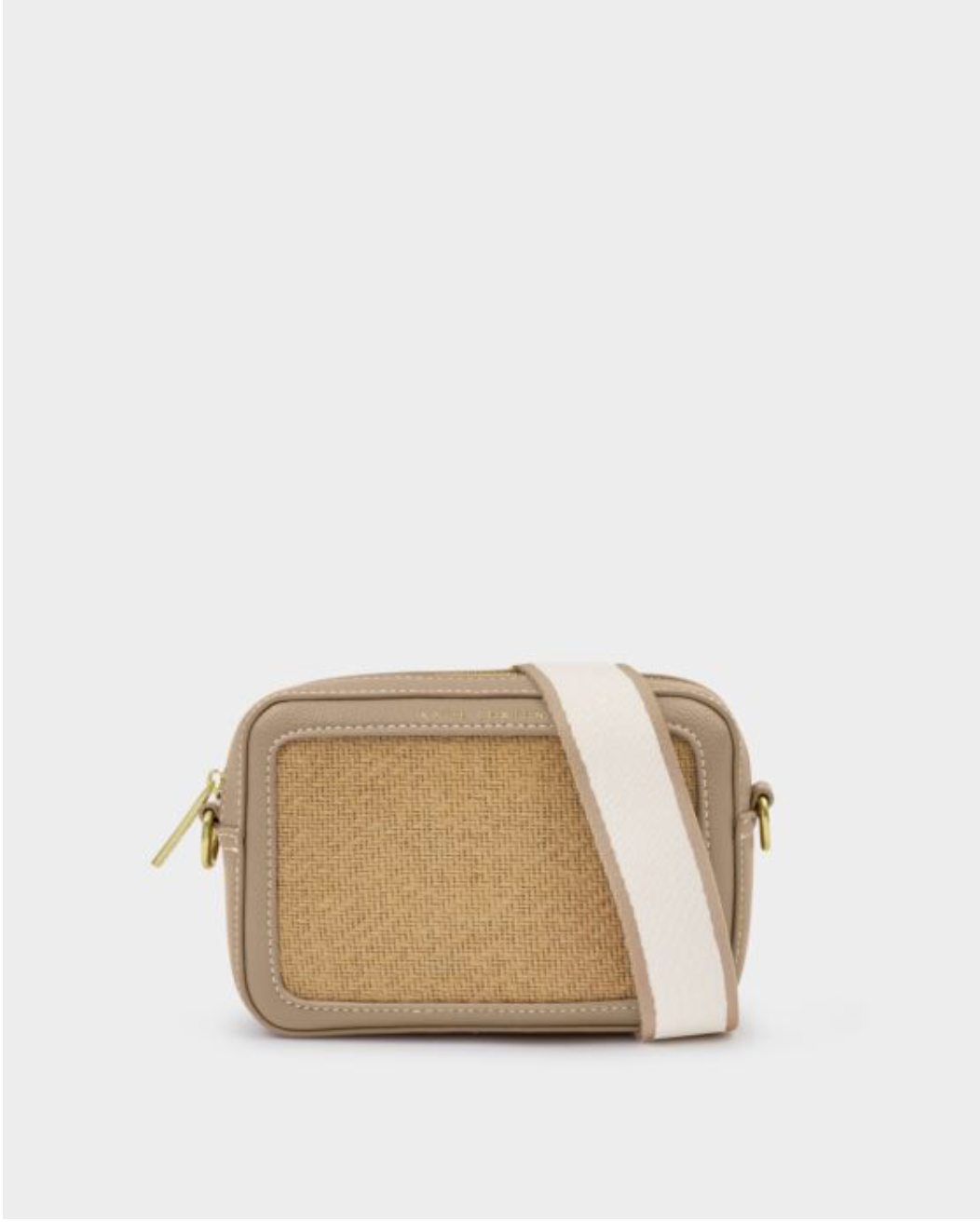 Katie Loxton | Light Taupe Avery Raffia Small Crossbody Bag