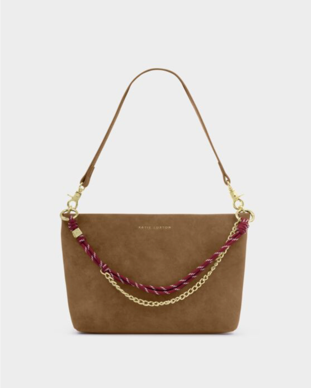 Katie Loxton | Caramel Cord Small Suedette Shoulder Bag