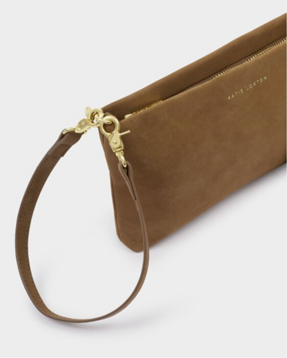Katie Loxton | Caramel Cord Small Suedette Shoulder Bag