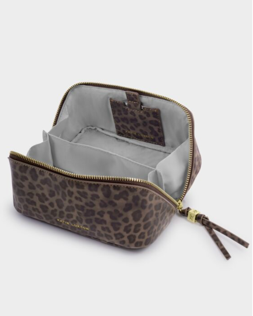 Katie Loxton | Leopard Fold Out Makeup Bag With Mirror