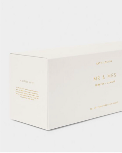 Katie Loxton | 'Mr & Mrs' Porcelain Mug Gift Set