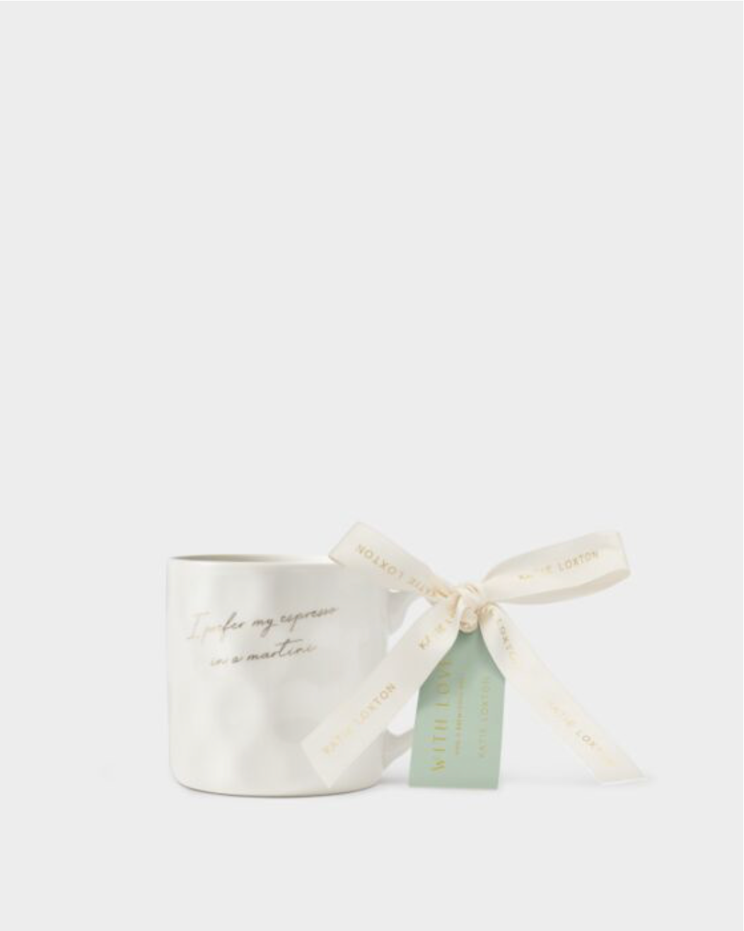 Katie Loxton | 'I Prefer My Espresso in a Martini' Gift Bow Mug