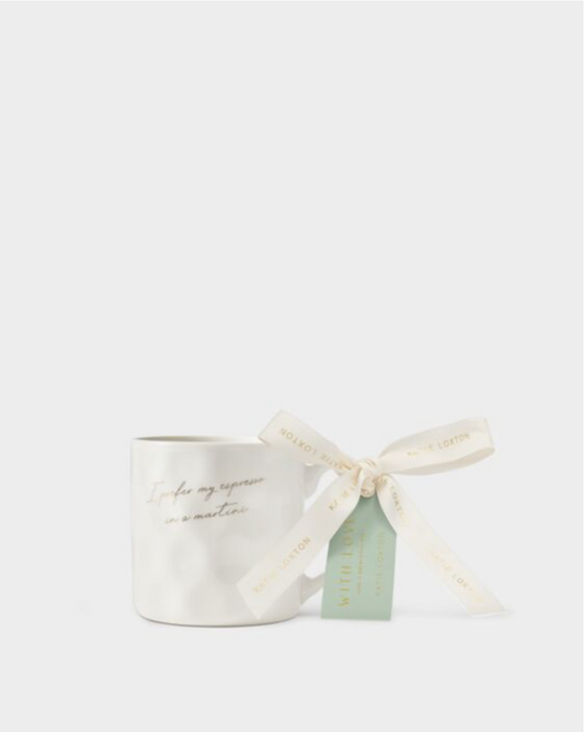 Katie Loxton | 'I Prefer My Espresso in a Martini' Gift Bow Mug