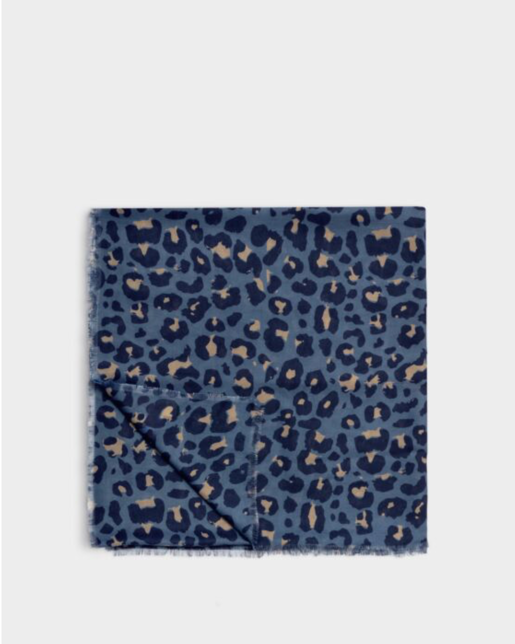 Katie Loxton | Navy, Black & Taupe Leopard Printed Scarf