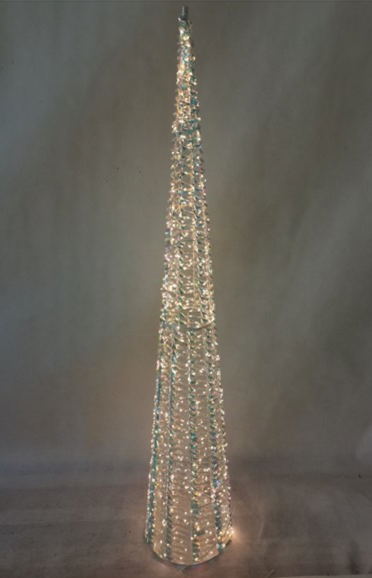 LED Iridescent Cone Tree 150cm