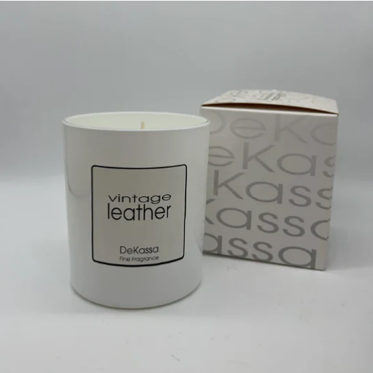 Dekassa | Vintage Leather Luxury Scented Candle