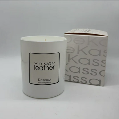 Dekassa | Vintage Leather Luxury Scented Candle