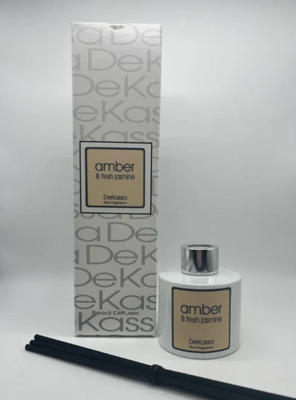Dekassa | Amber & Fresh Jasmine Luxury Scented Reed Diffuser