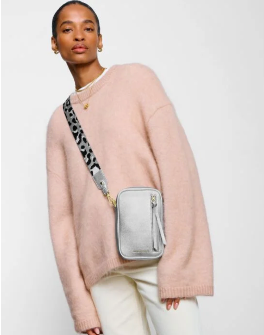 Katie Loxton | Silver Hallie Small Crossbody Bag