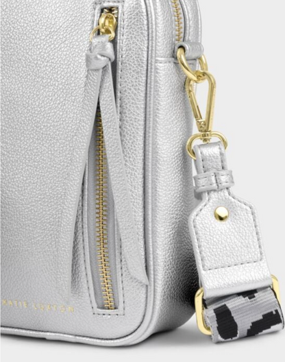 Katie Loxton | Silver Hallie Small Crossbody Bag