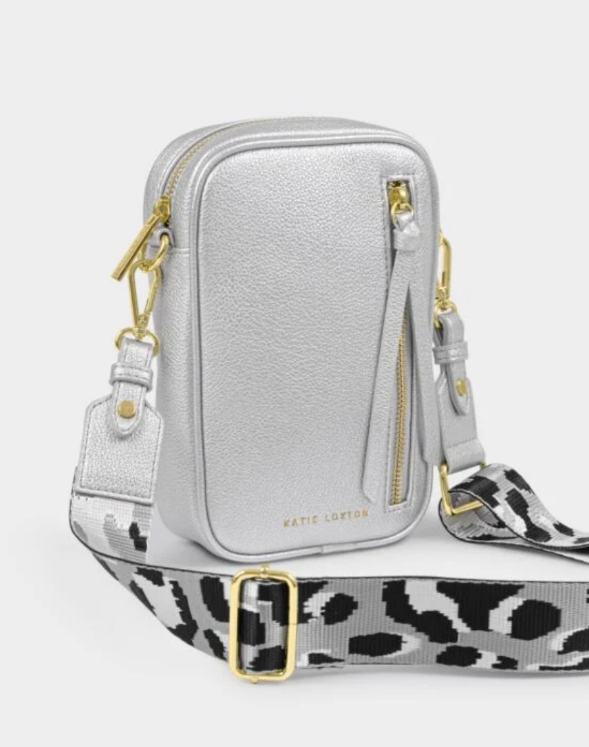 Katie Loxton | Silver Hallie Small Crossbody Bag