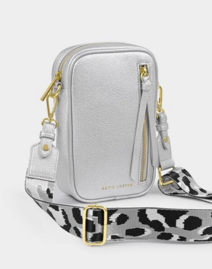 Katie Loxton | Silver Hallie Small Crossbody Bag