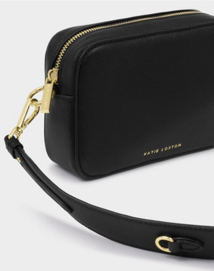 Katie Loxton | Black Avery Small Crossbody Bag