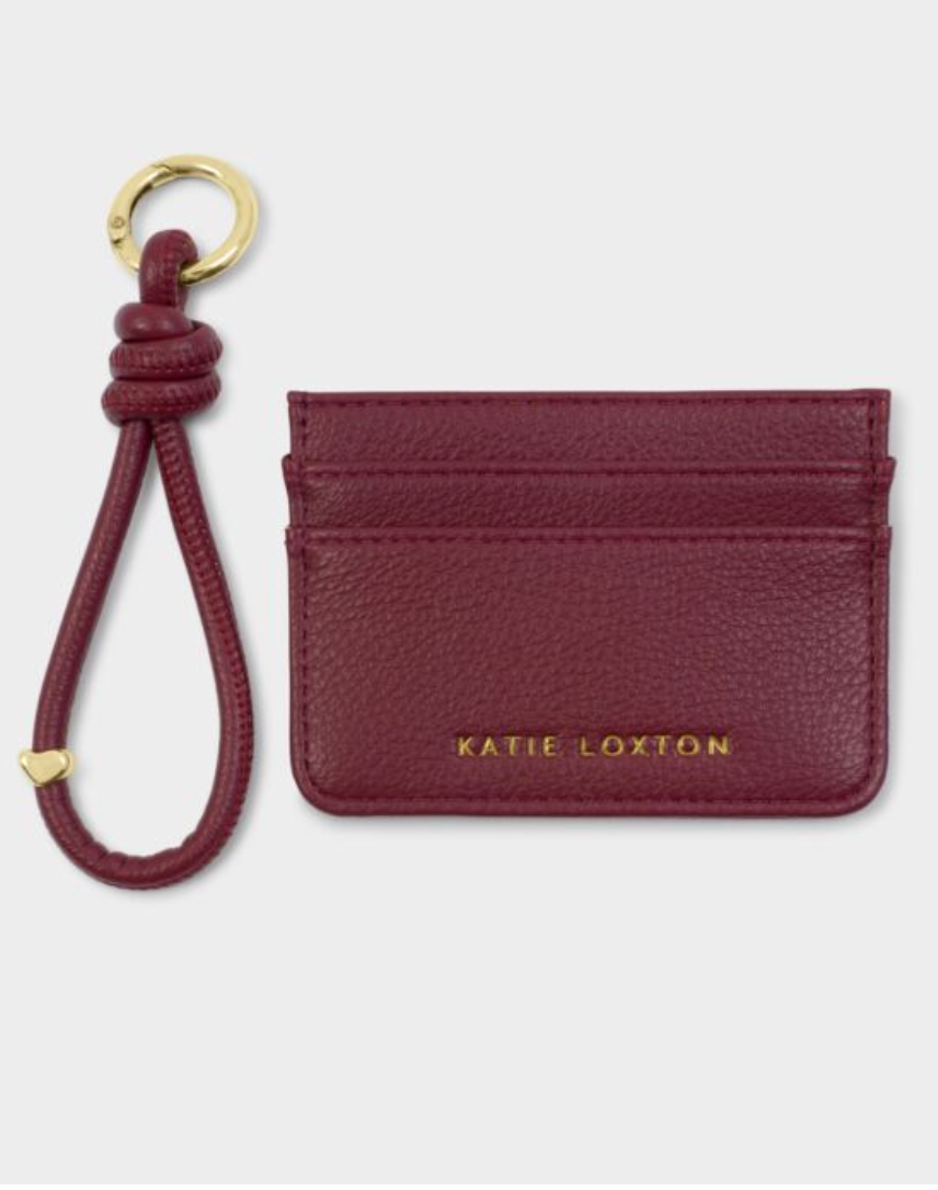 Katie Loxton  | Cherry Red Gift Boxed Keyring & Card Holder
