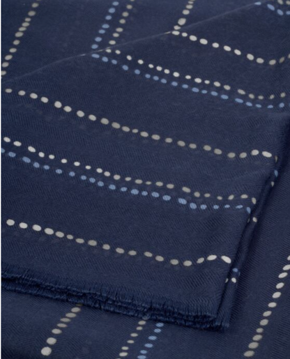 Katie Loxton | Dotted Stripe Print Foil Scarf