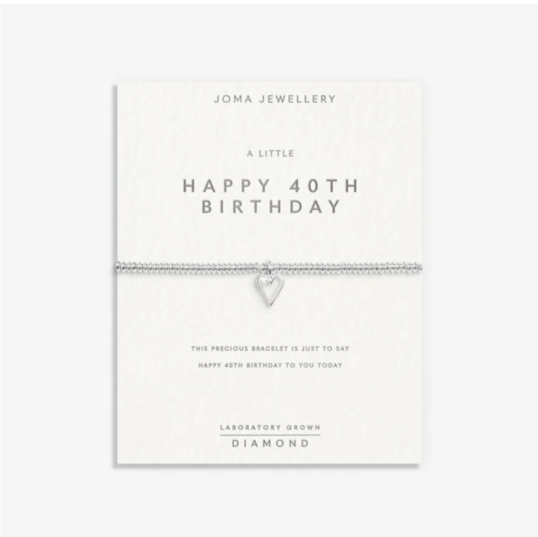 Joma Jewellery Laboratory Grown Diamond | Happy 40th Birthday