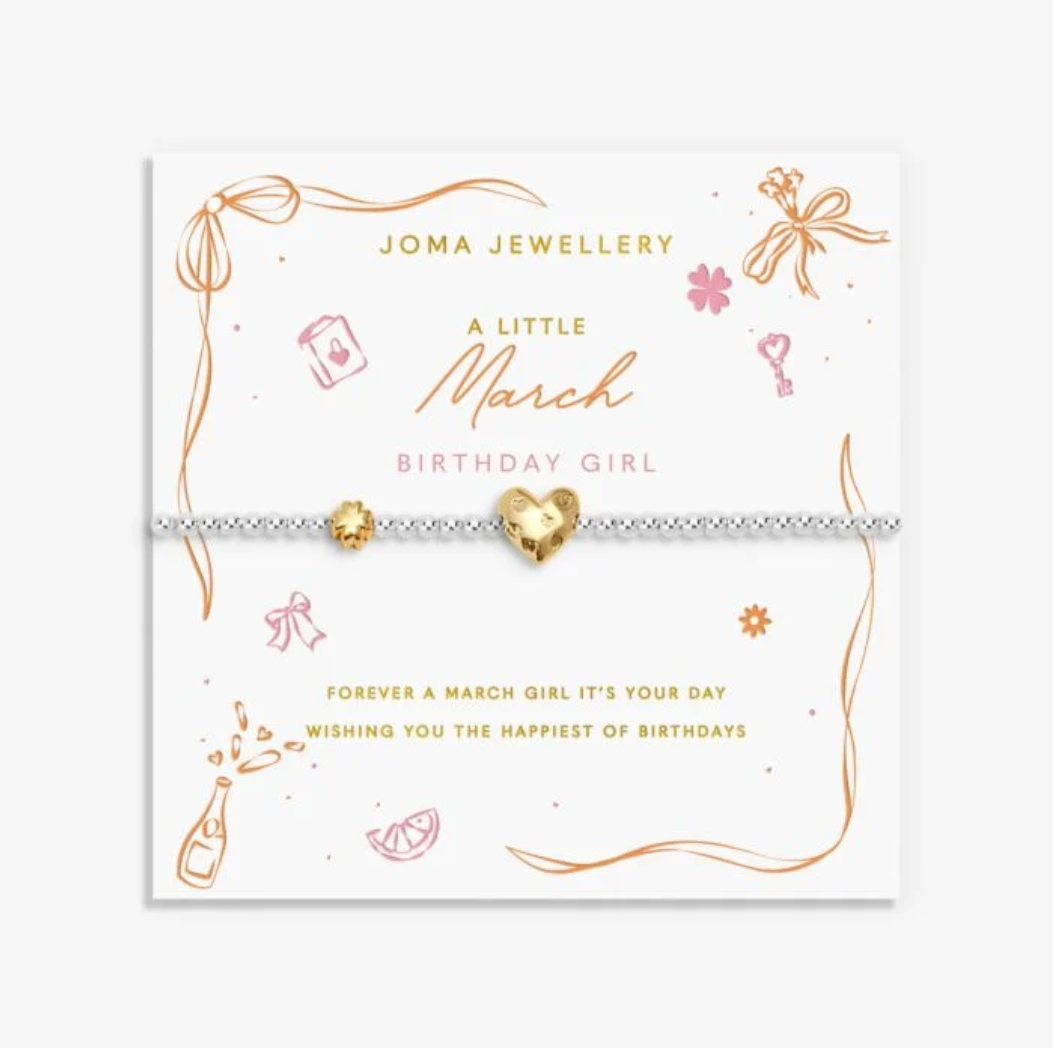 Joma Jewellery  | A Little March Birthday Girl