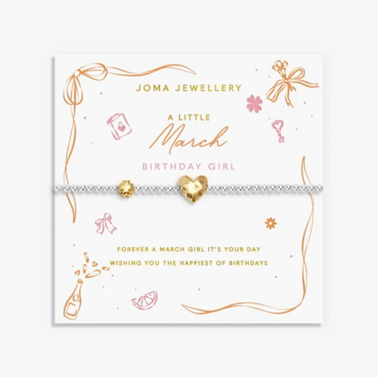 Joma Jewellery  | A Little March Birthday Girl