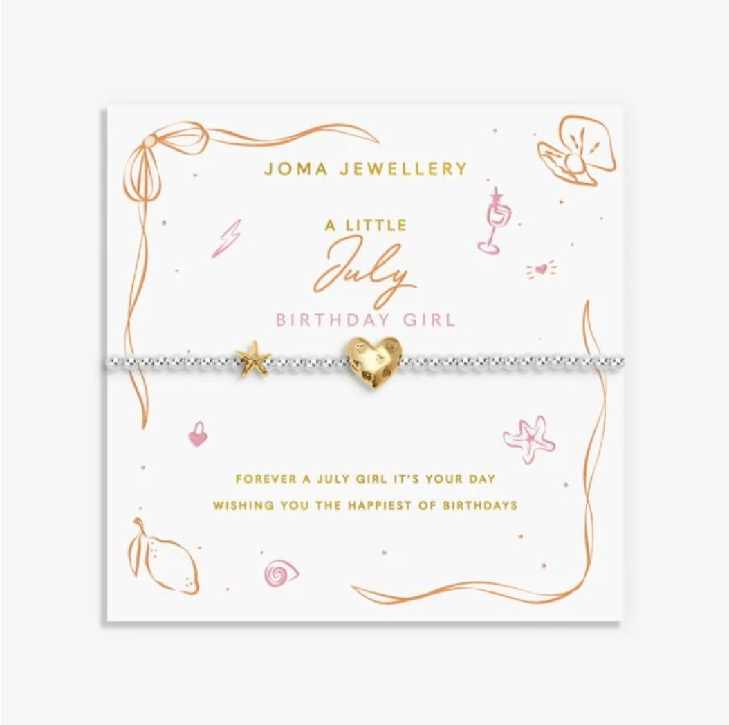 Joma Jewellery  | A Little July Birthday Girl