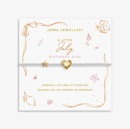 Joma Jewellery  | A Little July Birthday Girl