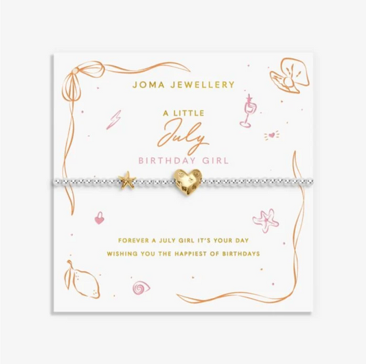 Joma Jewellery  | A Little July Birthday Girl