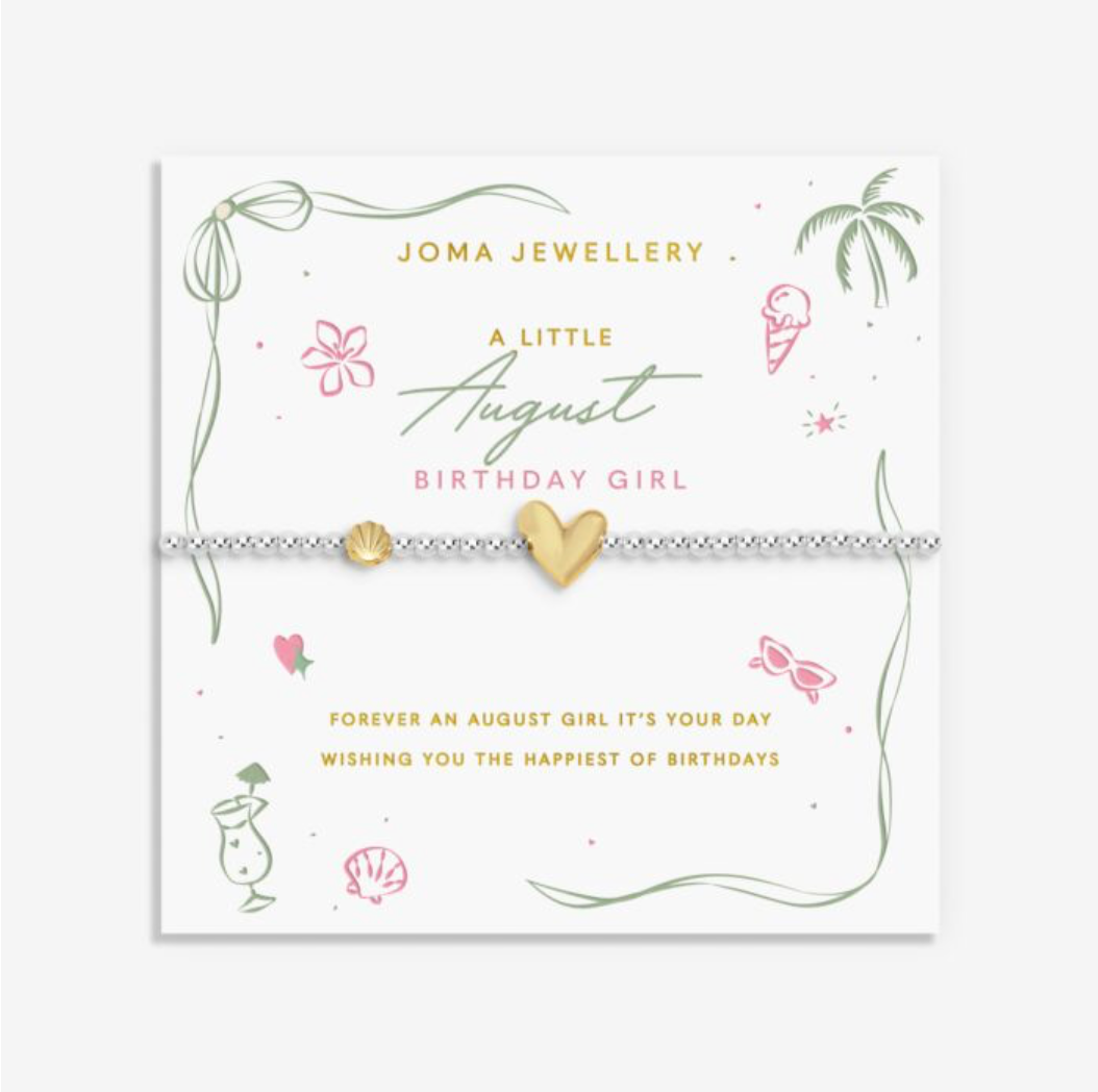 Joma Jewellery  | A Little August Birthday Girl