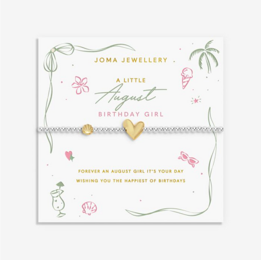 Joma Jewellery  | A Little August Birthday Girl