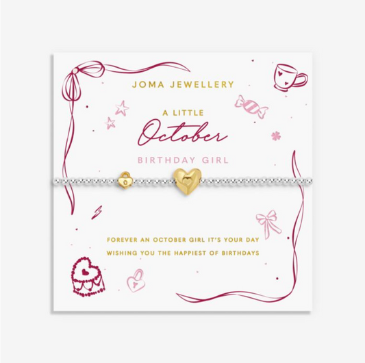 Joma Jewellery  | A Little October Birthday Girl